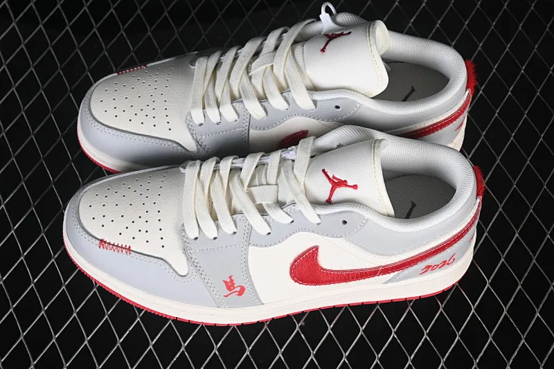 All categories Air Jordan Jordan series basketball shoes Air Jordan 1 Low High-end customized low-top sneakers Air Jordan 1 Low AJ1 Joe 1 Year of the Horse limited edition Red Pony High-end customized low-top retro basketball shoes MZ9588-841
